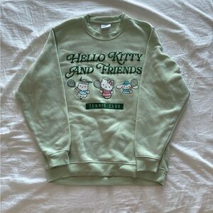 Sanrio hello kitty light pastel green sweater